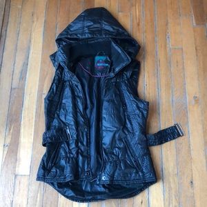 Black fancy vest with belt